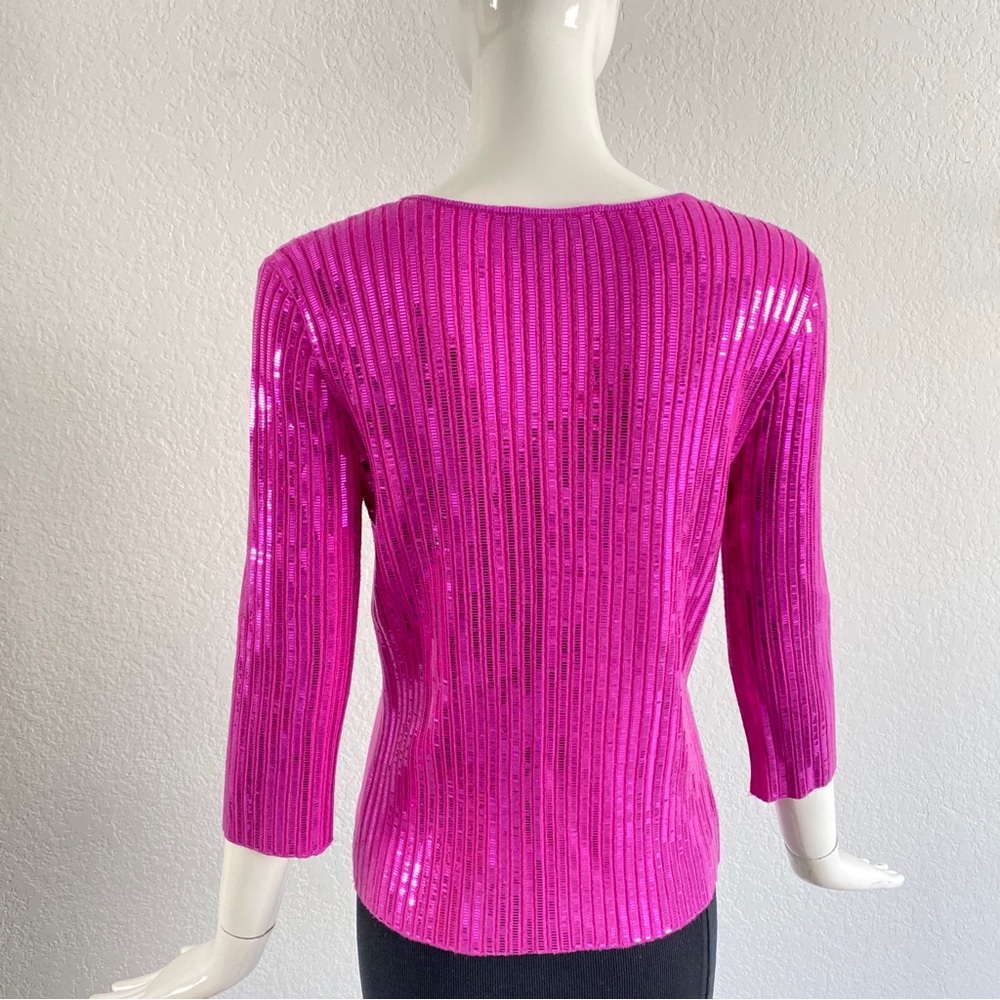 St. John sequin embellished sweater - Picture 3 of 7